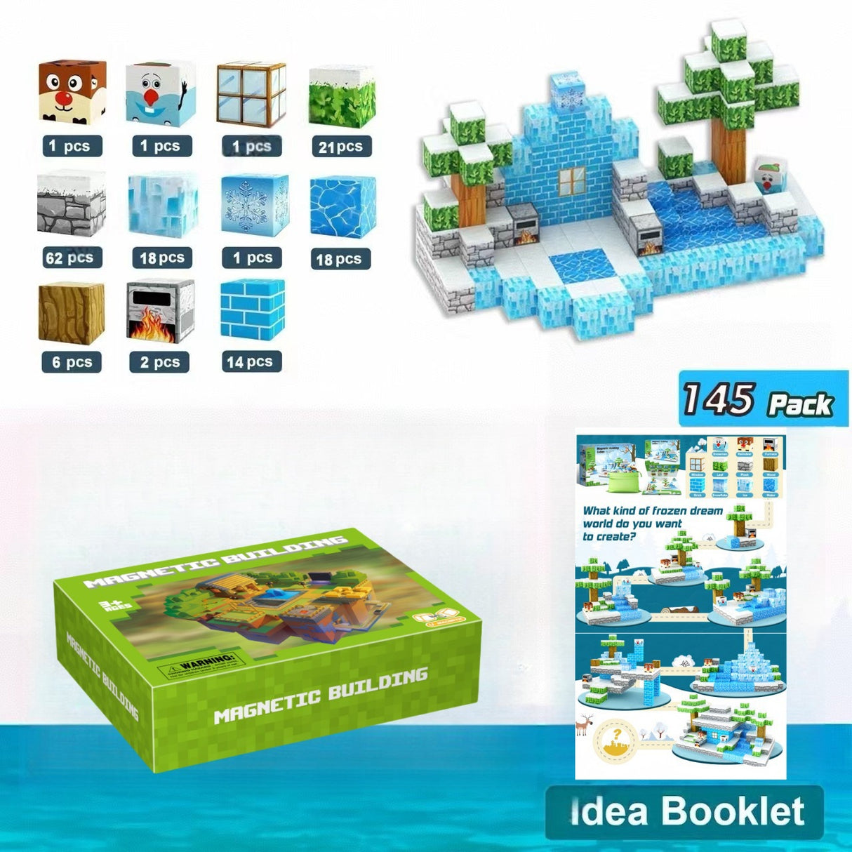 My Building World Magnetic Cube DIY Cherry Blossom Mountain Children's Educational Puzzle Assembly Toy Gift - V.I.P Digital Presence