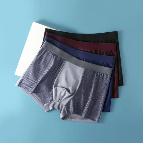 Cool Knitted Fabric Mesh Shorts Adult Men'S Boxers Knitted Fabric Boxers Men's Comfortable Boxer Underwear - V.I.P Digital Presence