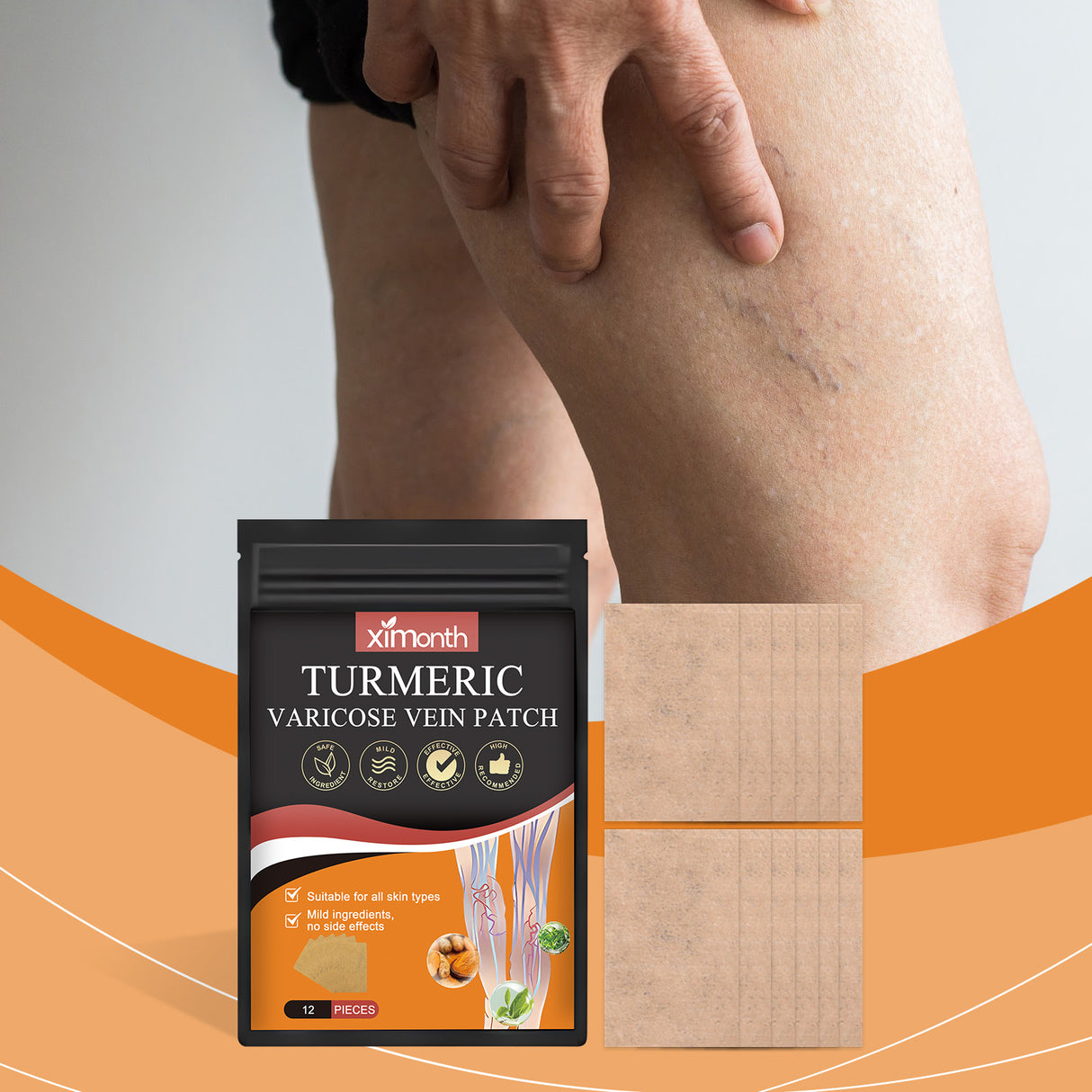 Leg Care Patch To Relieve Leg Discomfort, Blue Veins And Bumps Mild Formula To Protect Leg Vitality - V.I.P Digital Presence