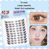Sunflower Comics Pure Desire Eyelash Simulation Natural Thickening Large Segmented Trilogy False Eyelash Laziness - V.I.P Digital Presence