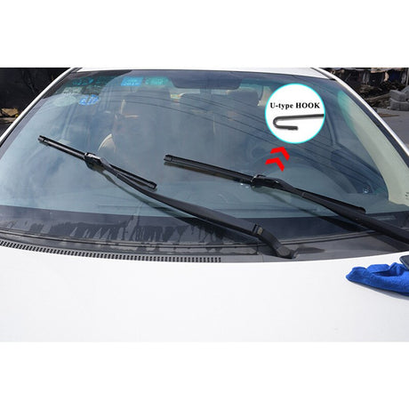 Universal U-type Soft Frameless Bracketless Rubber Car Windshield Wiper Blade 12 14'' 16'' 18'' 19'' 20'' 21'' 22'' 24'' 26'' - V.I.P Digital Presence