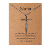 Faith Religious Gift Stainless Steel Cross Collarbone Chain Sweater Chain - V.I.P Digital Presence