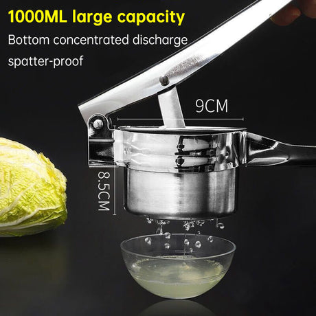 Squeezer Stainless Steel Manual Juicer Household Vegetable Filling Dehydration Large Practical And Creative Potato Mashing - V.I.P Digital Presence