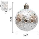 Christmas 6cm Decorative Ball with Starry Sky Relief, Christmas Electroplating Ball Pendant, Venue Decoration Ball - V.I.P Digital Presence