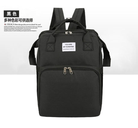 Portable Foldable Bed Mommy Bag For Going Out Lightweight And Large Capacity Mother And Baby Bag Backpack - V.I.P Digital Presence