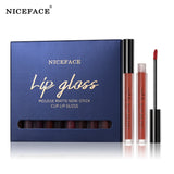 Niceface New Quality Lip Glaze Velvet Matte Lip Glaze Set Matte Non-stick Cup Holder Liquid Lipstick - V.I.P Digital Presence