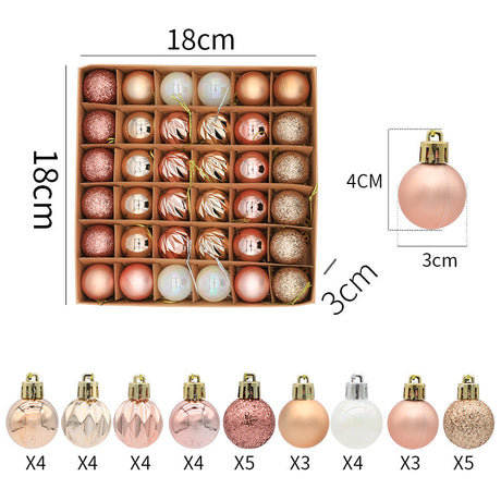 Christmas balls Christmas gifts decorations a variety of mixed 36PCS - V.I.P Digital Presence