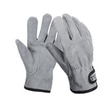 Guantes de barbacoa para picnic al aire libre, de cuero, resistentes al desgaste, con aislamiento térmico y antiescaldaduras.