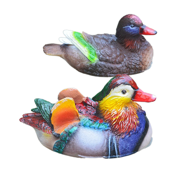 Floating Mandarin Duck Landscape Resin Decoration - V.I.P Digital Presence