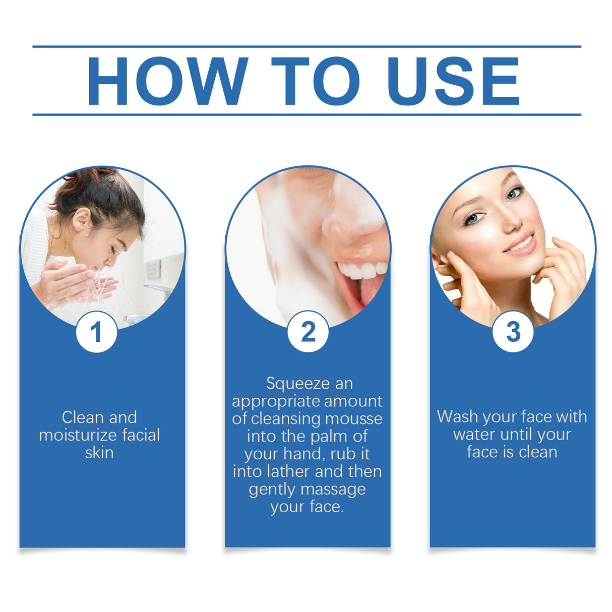 Hyaluronic Acid Cleansing Foam Gently Cleanses Face, Moisturizes Skin, Moisturizes Skin, And Moisturizes Skin