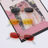 Candy Colors Metal Frame Rectangle Sunglasses Small Retro Shades UV400 Sun Glasses for Men Women Driving Eyewear Summer Goggles - V.I.P Digital Presence