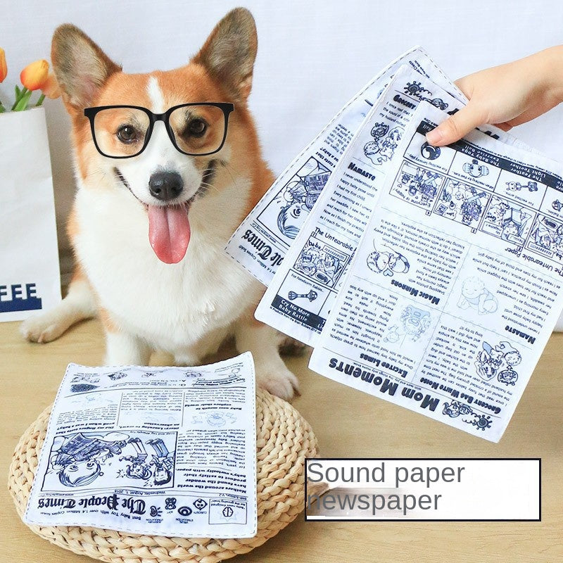 Pet Dog Sound Toy Crinkle Paper Simulation Boredom Buster Durable Chew Tooth Cleaning Interactive for Corgi Teddy Puppy - V.I.P Digital Presence