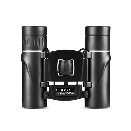 8x21 Compact Zoom Binoculars Long Range Folding HD Powerful Mini Telescope Bak4 FMC Optics Hunting Sports Black Kids Telescope - V.I.P Digital Presence