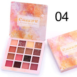 CmaaDu 16 Shades of Shiny Eyeshadow Makeup Matte and Metallic Waterproof Glitter - V.I.P Digital Presence