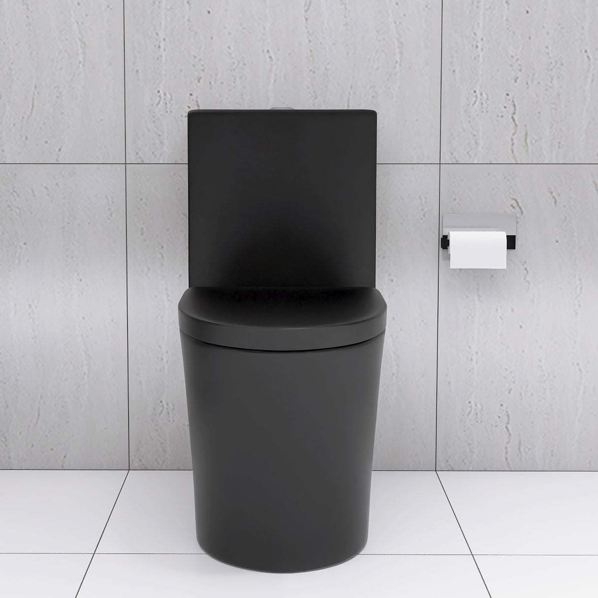 Matte Black Elongated One Piece Toilet Dual Flush 1.1/1.6 GPF Water Saving Map 1000g,Matte Black - V.I.P Digital Presence