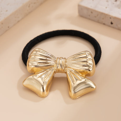 Versatile five petal flower alloy hair accessory with fashionable glossy imitation pearl bow headband - V.I.P Digital Presence