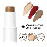 QIBEST Multifunctional Makeup Stick Highlighter Blush Contouring Balm Lip Stick Rouge Pen Lipstick - V.I.P Digital Presence