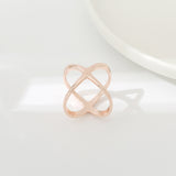 Creative Rice King Star Gold-Plated Scarf Buckle Multi-Purpose X Cross Hollow Smooth Surface Scarf Square Shawl Buckle - V.I.P Digital Presence