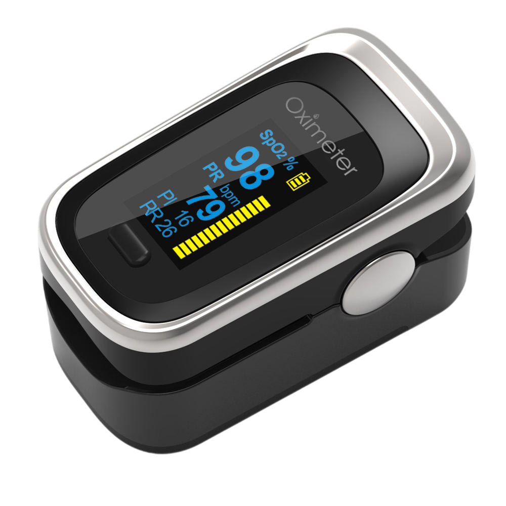 Finger pulse oximeter pulse oximeter saturation monitor respiratory rate FDA CE sleep monitor - V.I.P Digital Presence