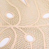 Stamped and hollowed out modern minimalist dining mat, leaf shaped minimalist dining mat, bowl mat - V.I.P Digital Presence
