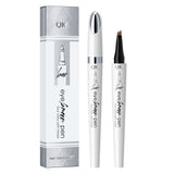 QIC ceramic white liquid four-claw eyebrow pencil wild eyebrow waterproof non-smudge four-head forked eyebrow pencil - V.I.P Digital Presence