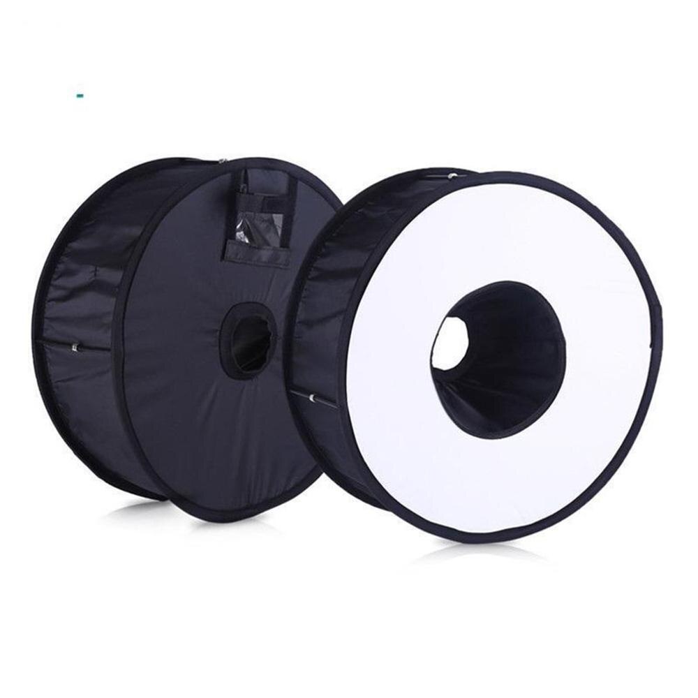 Nuevo anillo de luz de flash redondo, caja de luz de flash plegable, difusor de flash suave para cámara