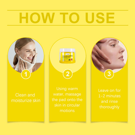 Turmeric Cleansing And Exfoliating Pad Gently Cleanses And Brightens Skin Care Moisturizing Facial Skin Cleansing Pad - V.I.P Digital Presence