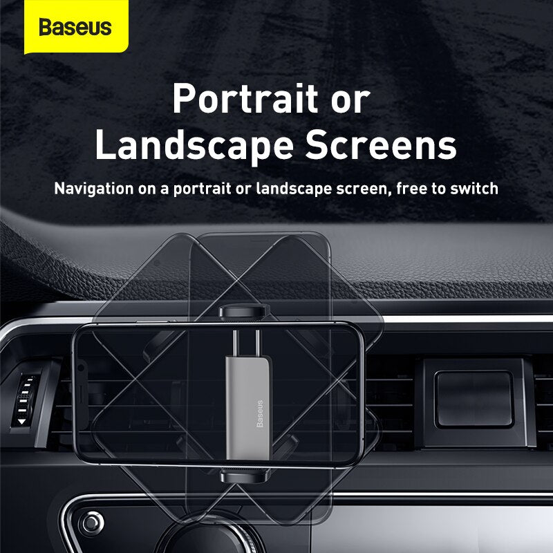 Baseus Car Phone Holder Air Vent Stand for Iphone XS 11 Samsung 4.7-6.5 Inch Mobilephone Auto Support Mount Car Phone Bracket - V.I.P Digital Presence