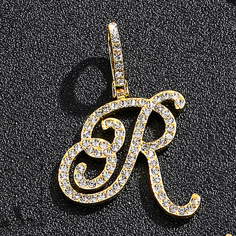 Hip hop accessories grass letter pendant melon seed buckle Cuban chain accessory - V.I.P Digital Presence