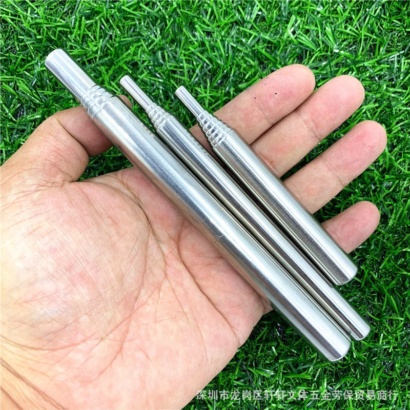 Varilla de fuego para acampar y picnics al aire libre, utensilios de cocina para exteriores, tubo de fuego expandible, acero inoxidable