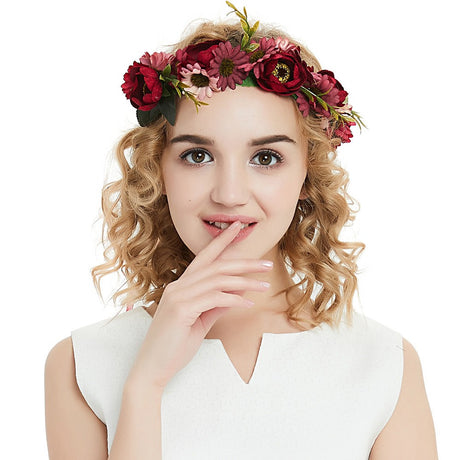 Pearl velvet flower headband headband rose flower headband photo shoot - V.I.P Digital Presence