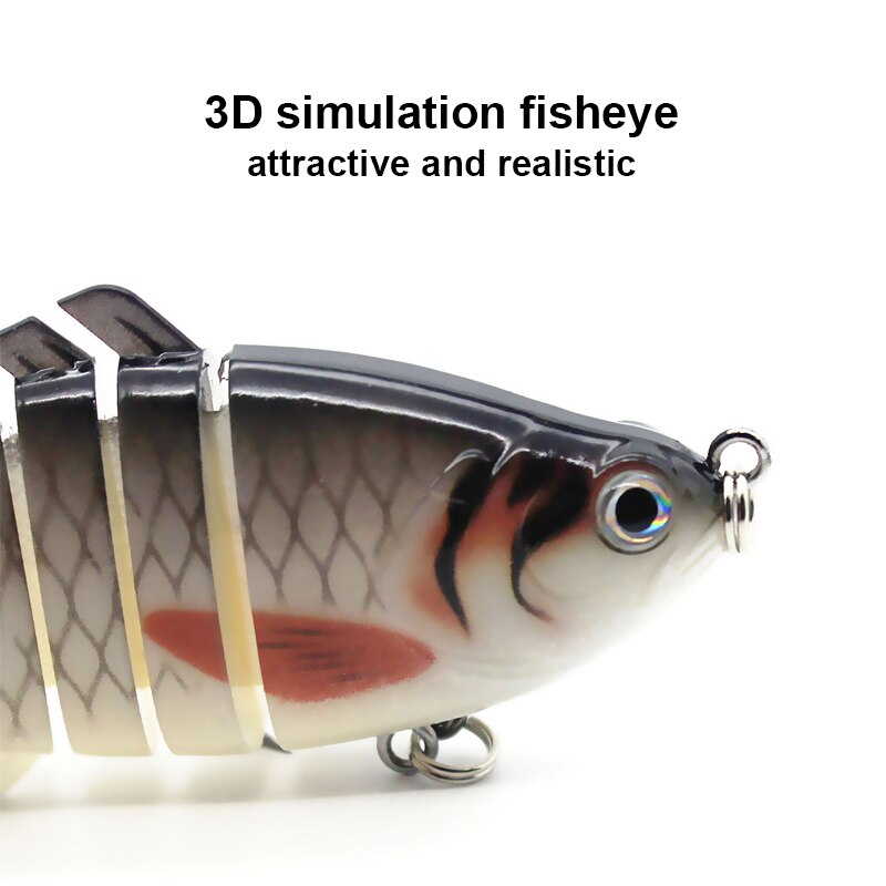 Multi Jointed Fishing Lure Sinking Artificial Wobbler Bait Hard Bait Swimbait 10cm/15.7g Fishing Tackle 7 Sections Crankbait - V.I.P Digital Presence