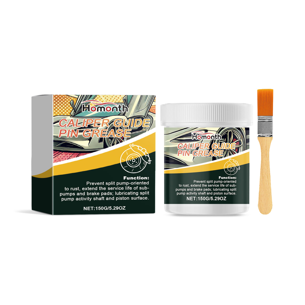 Automotive Brake Caliper Grease, Silicon-Based Lubricant Caliper Anti-Bite Maintenance Grease - V.I.P Digital Presence
