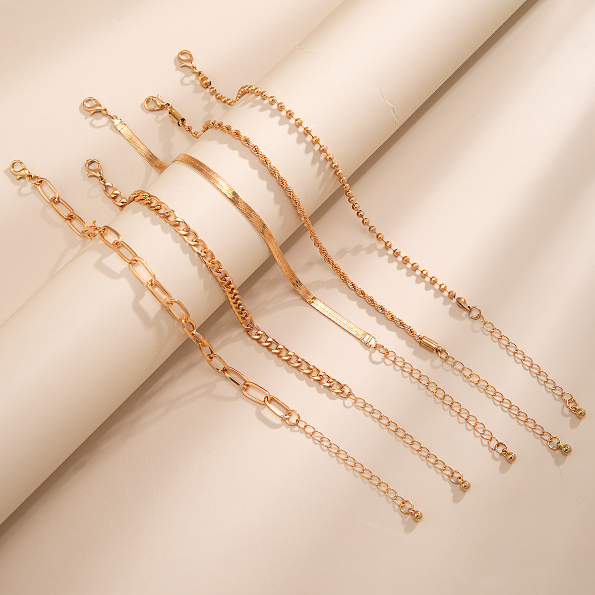 Love Beaded Punk Chain Foot Chain Set Hip Hop Personalized Snake Bone Chain Foot - V.I.P Digital Presence