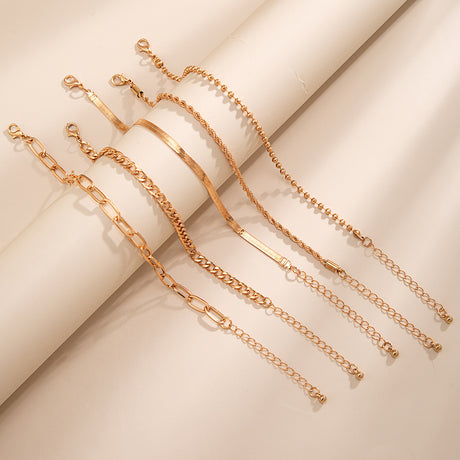 Love Beaded Punk Chain Foot Chain Set Hip Hop Personalized Snake Bone Chain Foot - V.I.P Digital Presence