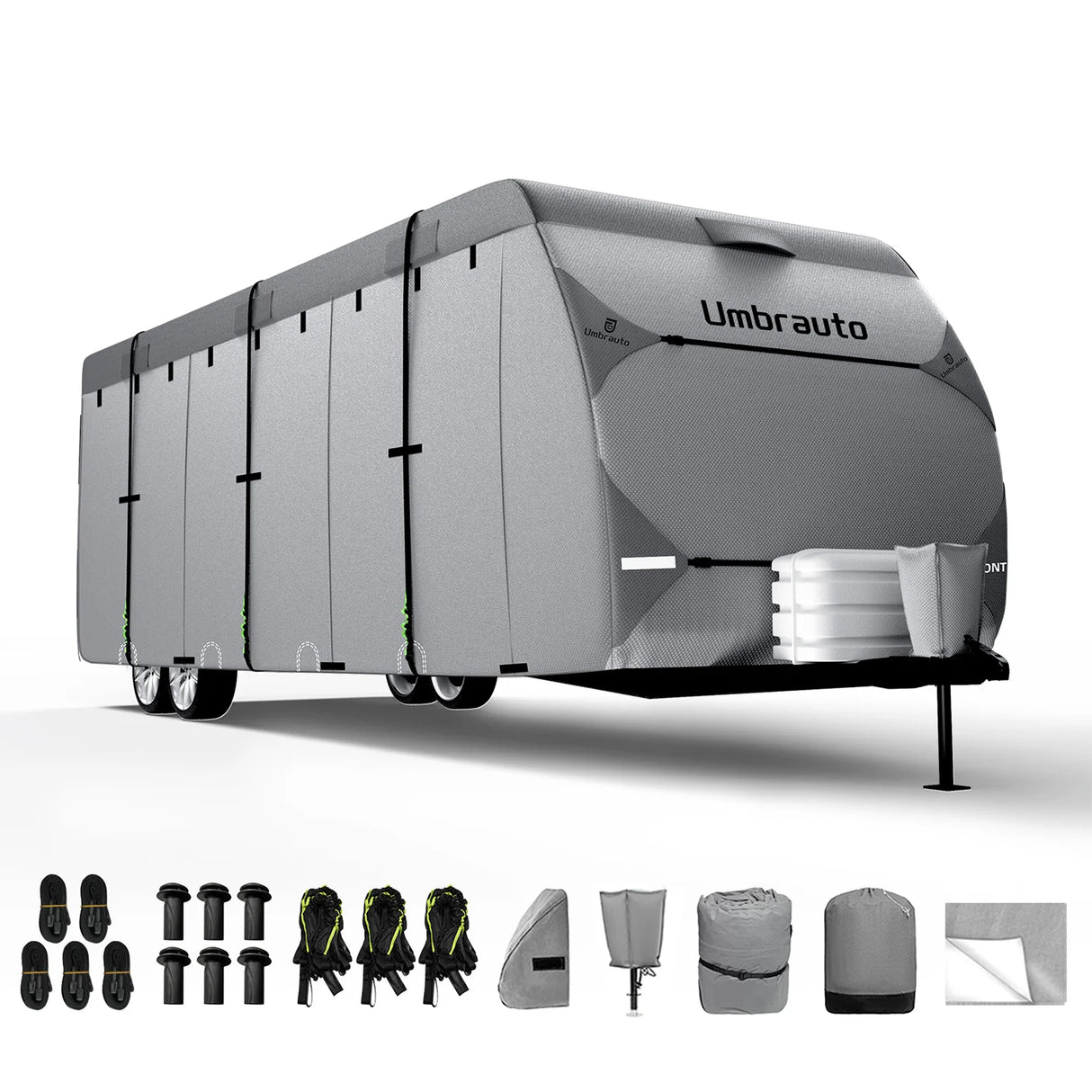 Umbrauto RV Cover,7 Layers Travel Trailer Cover, Waterproof Camper Cover,Grey - V.I.P Digital Presence