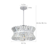 Modern Crystal Chandelier for Living-Room Round  Cristal Lamp Luxury Home Decor Light Fixture