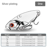 1PCS 3.5g/5g/7g/10g/15g VIB Fishing Lure – Rattlesnake Iron Jig, long-cast hard lure for predatory fish. - V.I.P Digital Presence