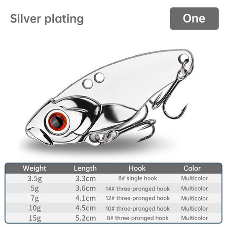 1PCS 3.5g/5g/7g/10g/15g VIB Fishing Lure – Rattlesnake Iron Jig, long-cast hard lure for predatory fish. - V.I.P Digital Presence