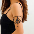 Sweet and Cool Gothic Cross Crystal Chain Multi layer Open Arm Bracelet Hand Ornament Leg Chain - V.I.P Digital Presence