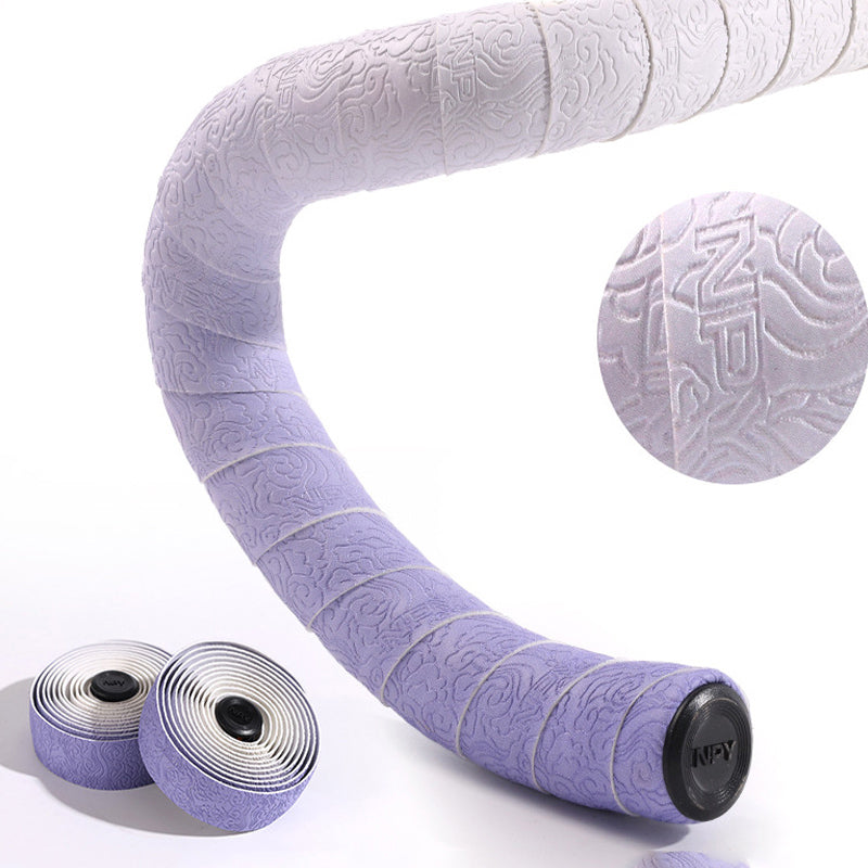 Road Bike Handlebar Tape: Double-Pinyin Cloud Pattern, Gradient Color, Comfortable, Shock - Absorbing, Breathable - V.I.P Digital Presence