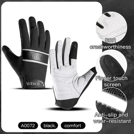 Outdoor sports riding gloves wear-resistant shock-absorbing and touch screen mountain bike gloves - V.I.P Digital Presence