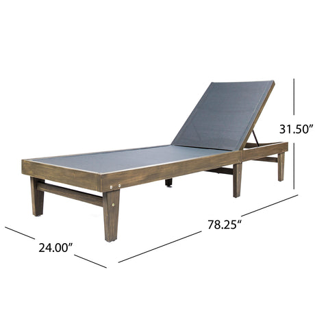 SUMMERLAND CHAISE LOUNGE - DARK GREY MESH - V.I.P Digital Presence