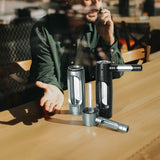 Portable metal smoking pipe with 155mm glass bowls, for dry tobacco & herb, hookah shisha pipe accessories. - V.I.P Digital Presence