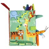 Juguetes para bebés, libros de tela tridimensionales que no se pueden romper, lavables, libros de papel con sonido para la iluminación infantil.