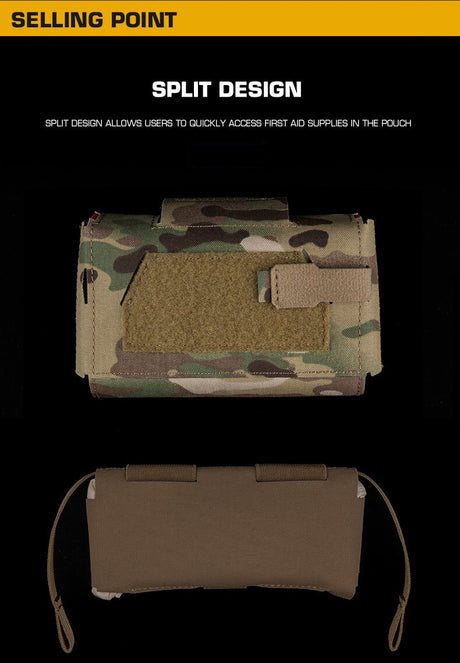 Compact Trauma Bag V3 GEN3 Style Agilit MD2 IFAK Tactical Medical First Aid Bag for Hunting Vest Plate Carrier Belt - V.I.P Digital Presence