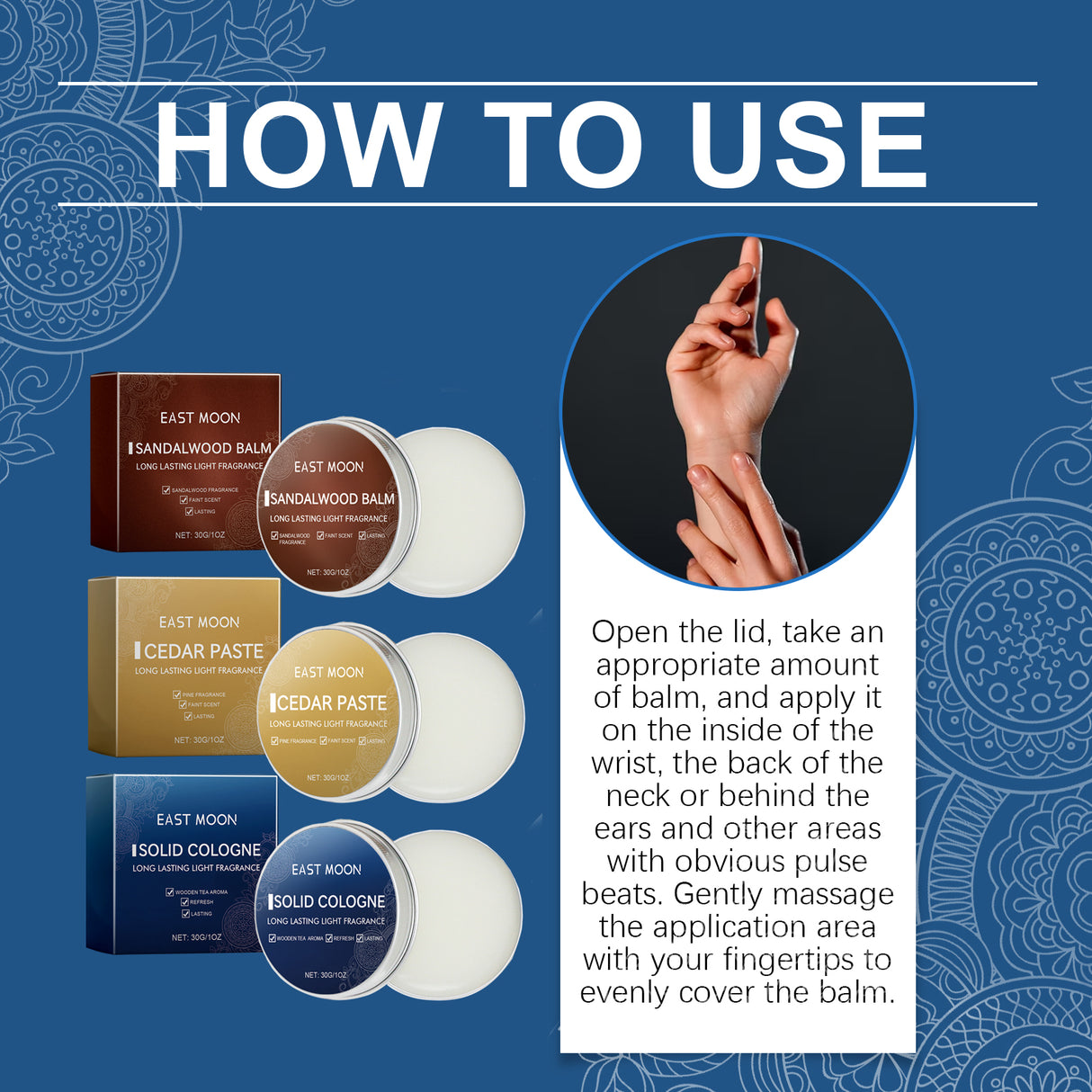 Solid Balm Men's Charm Solid Balm Fresh Natural Long-Lasting Fragrance Balm - V.I.P Digital Presence