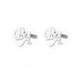 DIY custom French men's cufflinks with English letters cufflinks - V.I.P Digital Presence