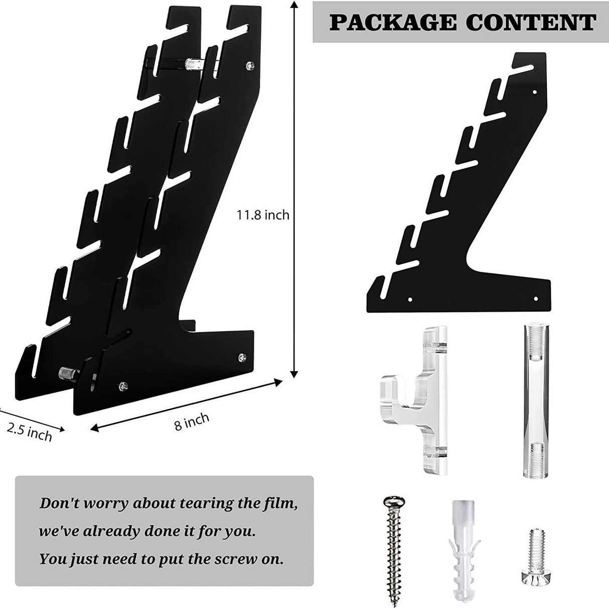 Hat Wall Hanging Rack Acrylic Duck Tongue Hat Storage Rack - V.I.P Digital Presence