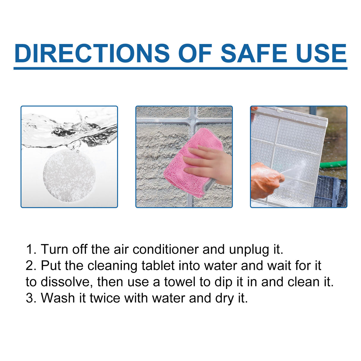 Air Conditioner Cleaning Tablet, Air Conditioner Cleaning Sheet For Household Air Conditioner - V.I.P Digital Presence